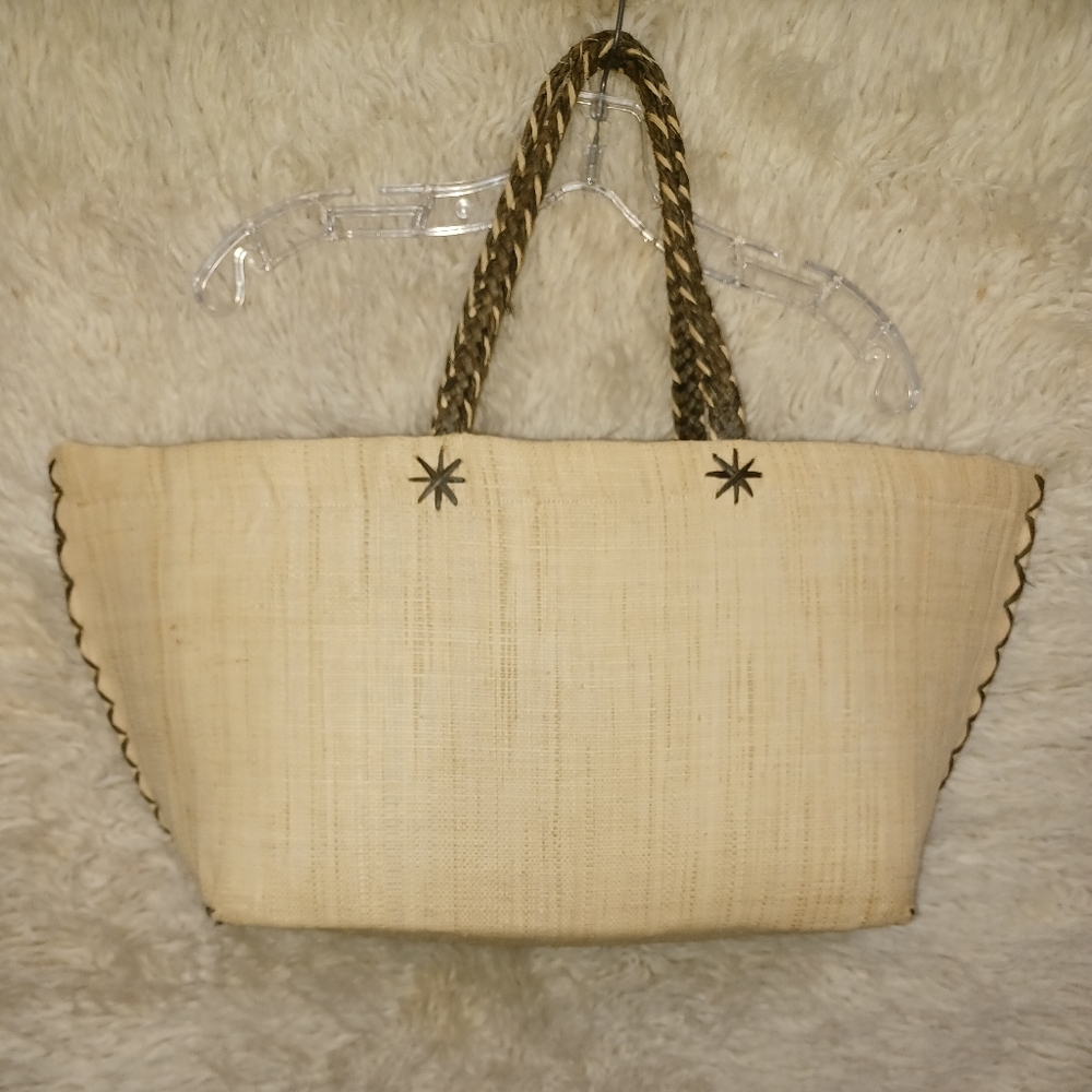 Annabel Ingall straw tote bag.